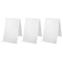 Semoic Lot de 3 présentoirs à livres en acrylique transparent