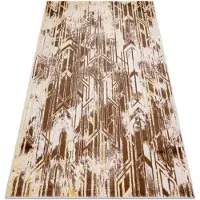 Rugsx Tapis MEFE moderne B402 Vintage - Structural deux niveaux de molleton beige foncé 140x190 cm