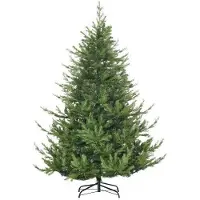 MUVOE Sapin de Noël HOMCOM, 180 cm, artificiel, branches denses, 1942 pointes, vert, pour décorations festives