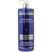 Abril Et Nature ature Bain Shampooing Platinum - 1000 ml - Shampooing Purple Toning - pour attnuer les cheveux gris ou blanchis - limine les tons jaunes en cui