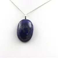 Bijoux Pierres et Minéraux. Collier Lapis Lazuli. 71.09 ct. Forme ovale..