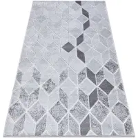 Rugsx Tapis MEFE moderne B400 Cube, géométrique 3D - Structural deux niveaux de molleton gris 280x370 cm