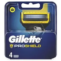 Gillette Lames de rasage pour hommes ProShield, paquet de 4 lames