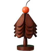 Jojomino Tapis isolant de cuisine en bois massif en forme de sapin de Noël, dessous de verre anti-brûlure pour table à manger, décoration d'intérieur A