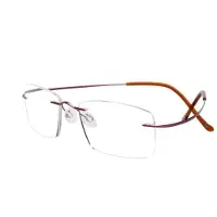 MaxPower (Violet, 1) Lunettes de lecture en titane léger et flexible en résine presbyte