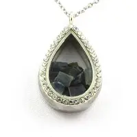 Bijoux Pierres et Minéraux. Collier Kyanite brut. Modèle goutte.