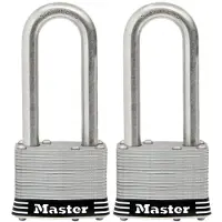 Master Lock Cadenas d'ext rieur 5SSTLJ en acier inoxydable avec cl , lot de 2, cl s identiques, argent