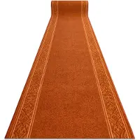 Rugsx TAPIS DE COULOIR ANTIDÉRAPANT ST.TROPEZ Cadre antidérapant roux 100cm 100x430 cm