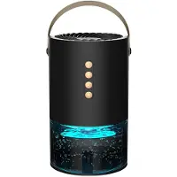 Melitt Déshumidificateur 1000 Ml pour la Maison et le Bureau, Ions Négatifs, Anti-Humidité, Anti-Moisissure et Économe en Énergie, Noir (UE)