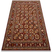 Rugsx Tapis KESHAN franges, Ornement, cadre oriental 7874/53588 bordeaux 160x230 cm