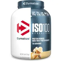 Dymatize , ISO100 Hydrolyzed, Isolat de Protéine de Lactosérum 100 %, Vanille Gourmet, 5 lb (2,3 kg)