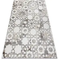 Rugsx Tapis Structural SOLE D3882 Ornement - tissé à plat beige / gris 200x290 cm