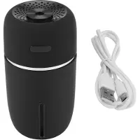 Melitt Humidificateur de Voiture USB 200Ml Humidificateur Portable avec 7 Couleurs LED Veilleuse Modes de Brume RéGlables Silencieux pour B