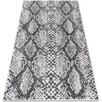 Rugsx Tapis SIZAL SION Peau de serpent 22162 tissé à plat ecru / noir 200x290 cm