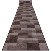 Rugsx TAPIS DE COULOIR antidérapant ICONA marron 100cm 100x120 cm