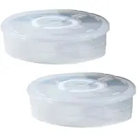 Torribaly Boîte à tarte en plastique avec couvercle et poignée de conservation, idéale pour le transport