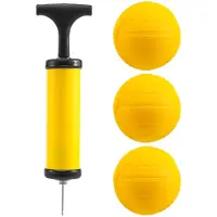 Typecat Balles de jeu Roundnet remplaçables, mini-volley-ball de compétition, lot de 3 avec pompe