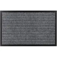 Rugsx Paillasson antidérapant pour les mètres courants DURA 2862 extérieur, intérieur, sur caoutchouc - gris 50x80 cm