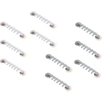 Jojomino Crochets adhésifs puissants 6 rangées pour accrocher dans les coins de la cuisine et de la salle de bain. Crochets sans traces, blancs et bleus.