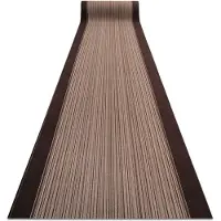 Rugsx TAPIS DE COULOIR ANTIDÉRAPANT CARNABY marron 80cm 80x330 cm