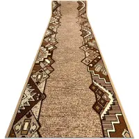 Rugsx TAPIS DE COULOIR BCF BARYTON beige 90 cm 90x400 cm