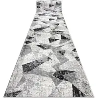 Rugsx Tapis de couloir TULS 51211 moderne, Géométrique anthracite 80 cm 80x590 cm
