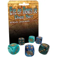 Steve Jackson Games Ensemble de d s Eye of Horus d6 | 6 pi ces | 19 mm six faces | D s nacr s | T