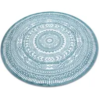 Rugsx Tapis FUN Napkin, serviette de table cercle - bleu cercle 160 cm
