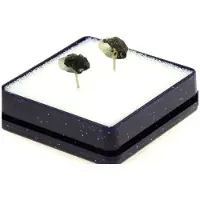 Bijoux Boucles d'oreille - Meetiyagoda - Pierre de Lune brut - 4.12 ct - 7x5 mm - Mixte