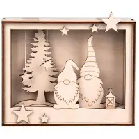 Rayher Hobby Materialen Cadre en bois 3D à monter Kit Lutin 15.5 x 3.8 x 12.5 cm