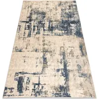 Rugsx Tapis NAIN Rosette vintage 7005/50955 beige / bleu foncé 80x150 cm