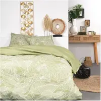 TODAY Parure de lit - 240 x 260 cm - coton avec impression de fleurs