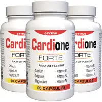 IncHealth GmbH Cardione Forte - 180 gélules (3x60) hautement dosées - Recette originale suisse - Végétalienne et végétale, avec vitamines et minéraux - Lot de 3