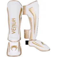 Venum Prot ge-tibias Elite Standup - Blanc/Or - L