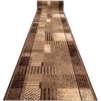 Rugsx TAPIS DE COULOIR antidérapant ESSENZA beige 120 cm 120x300 cm