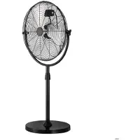 DUOKU Ventilateur industriel sur pied - - HS-18-ACC - 3 vitesses - Hauteur réglable - Noir