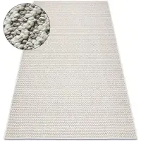 Rugsx Tapis JERSEY 19236 gris - structurelles, boucle BOHO 160x220 cm