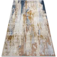 Rugsx Tapis ACRYLIQUE ELITRA 6770 Abstraction vintage gris / jaune 160x230 cm