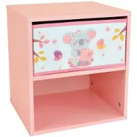Fun House Table de Nuit CALLY MIMI KOALA Rose - Design Maison Amusante 36 x 33 x 30 cm