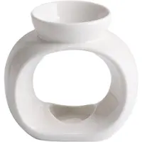 Torribaly Brûleur d'huiles essentielles en porcelaine moderne pour patio