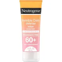 Neutrogena Invisible Daily Defense Fragrance sans cran solaire Lotion large spectre SPF 60+ Soleil et environnement sans oxybenzone et rsista