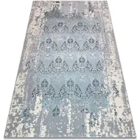 Rugsx Tapis CORE W3824 Ornament Vintage - structurel, deux niveaux de molleton, bleu clair / crème / gris 80x150 cm