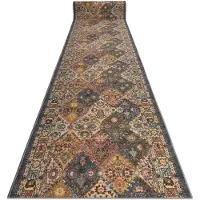 Rugsx Tapis de couloir antidérapant MODERN CLASSIC beige / gris classique 19 100cm 100x540 cm