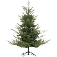 MUVOE HOMCOM Sapin de Noël artificiel de 180 cm Feuillage dense pour un aspect réaliste Comprend 1942 extrémités de branches Vert