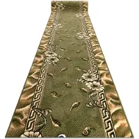 Rugsx TAPIS DE COULOIR BCF TRIO vert 90 cm 90x1400 cm