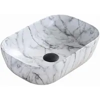 Mexen Lavabo RITA marbre blanc 45 cm