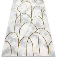 Rugsx Tapis EMERALD exclusif 1016 glamour, élégant art deco, marbre crème / or 120x170 cm