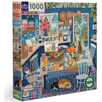 Eeboo Puzzle Blue Kitchen - 1000 pièces en carton Puzzle adulte