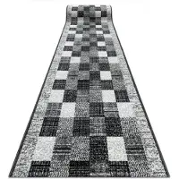 Rugsx TAPIS DE COULOIR BCF RAFIA gris 70 cm 70x110 cm