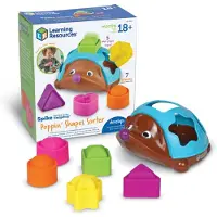 Learning Resources Jouets d'apprentissage Spike le h risson motricit fine Poppin' Shapes Sorter - Jouets de formes et de tri pour les enfants de 18 mois et plus